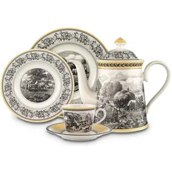 Villeroy & Boch Zuckerdose 6 Pers. Audun Ferme, Vorratsbehälter, Gelb, Grau