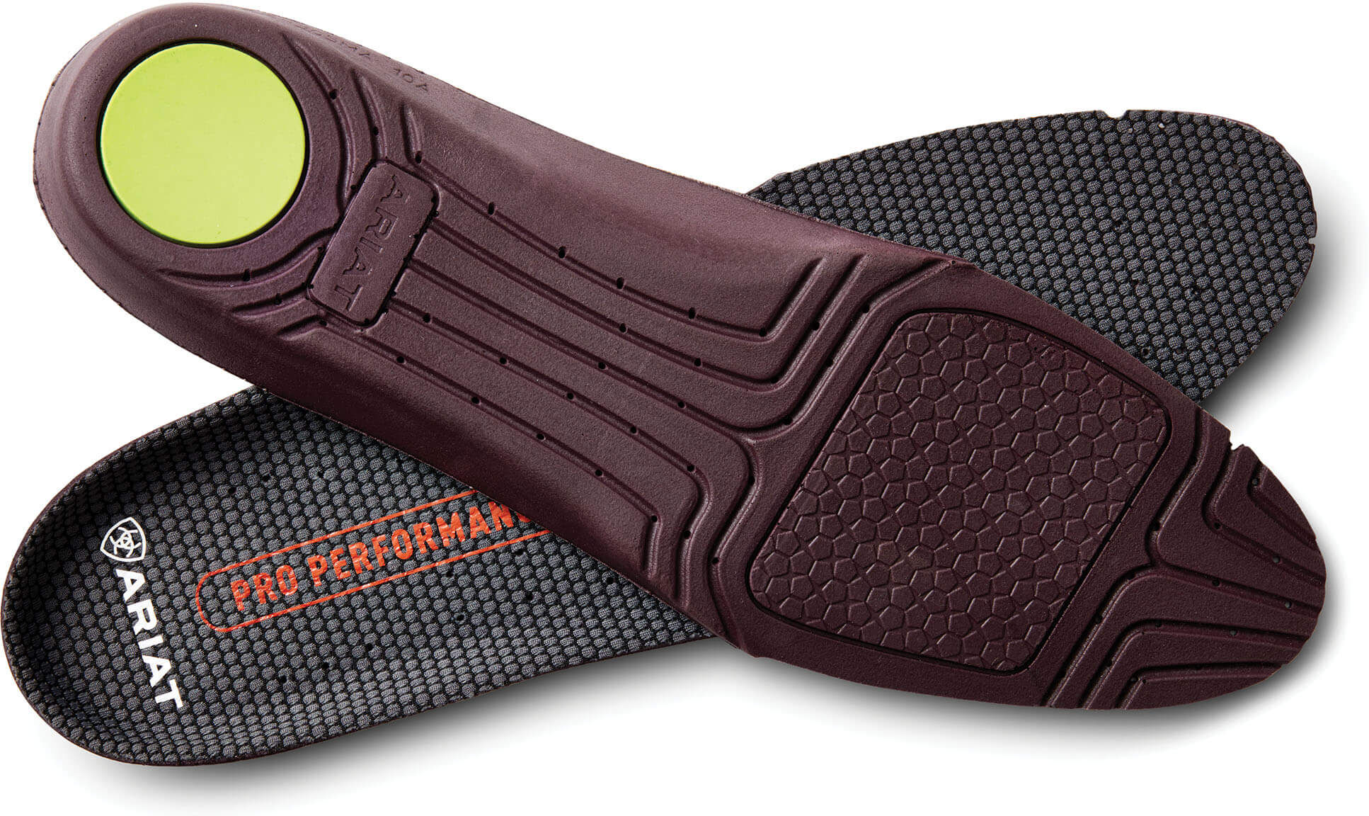 Men's Pro Performance Round Toe Insole in Charcoal, Size: 13 by Ariat