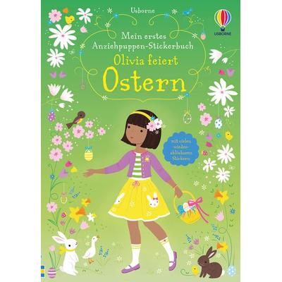 Mein erstes Anziehpuppen-Stickerbuch: Olivia feiert Ostern, Taschenbuch von Fiona Watt, Usborne, 978-1-78941-713-5