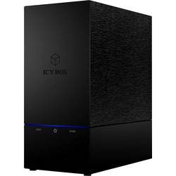 ICY BOX IB-RD3621U3, RAID-System für 2x 3,5 SATA III HDD zu USB 3.0 Host, RAID 0, 1, Large, Single, schwarz 60045