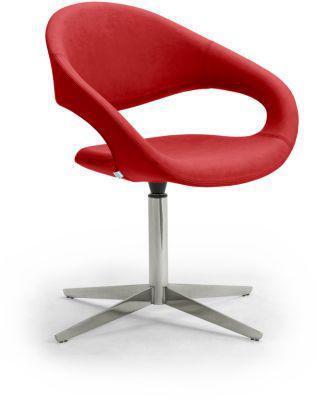 Drehsessel SAMBA, belastbar bis 200 kg, Sessel, rot