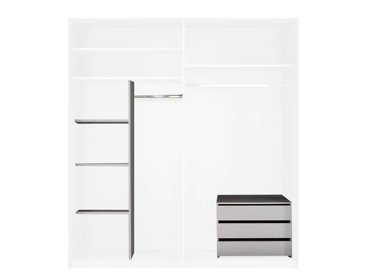 Zubehör für Kleiderschrank 210cm Grau Comfort Spanplatte, foliert