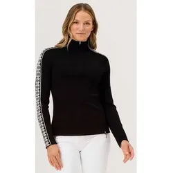 KRIMSON KLOVER Strickpullover Slalom Zip Neck, Größe S in Schwarz Schwarz