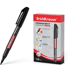 12 Permanentmarker P-70 wasserfest 1,0mm schwarz Marker Stift Beschriftungsstift