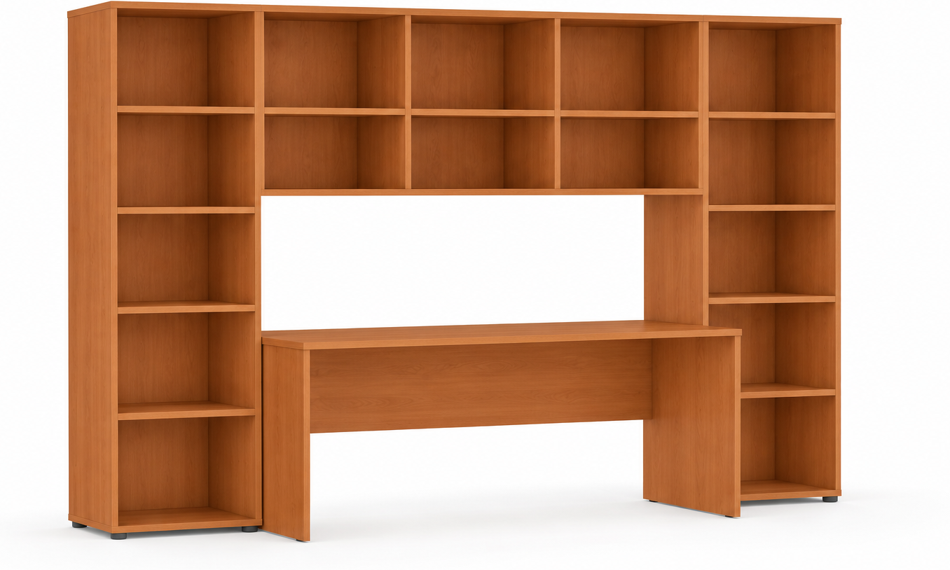 B2B Partner Büroschreibtisch INTEGRO, 175x70 cm, Kirschbaum