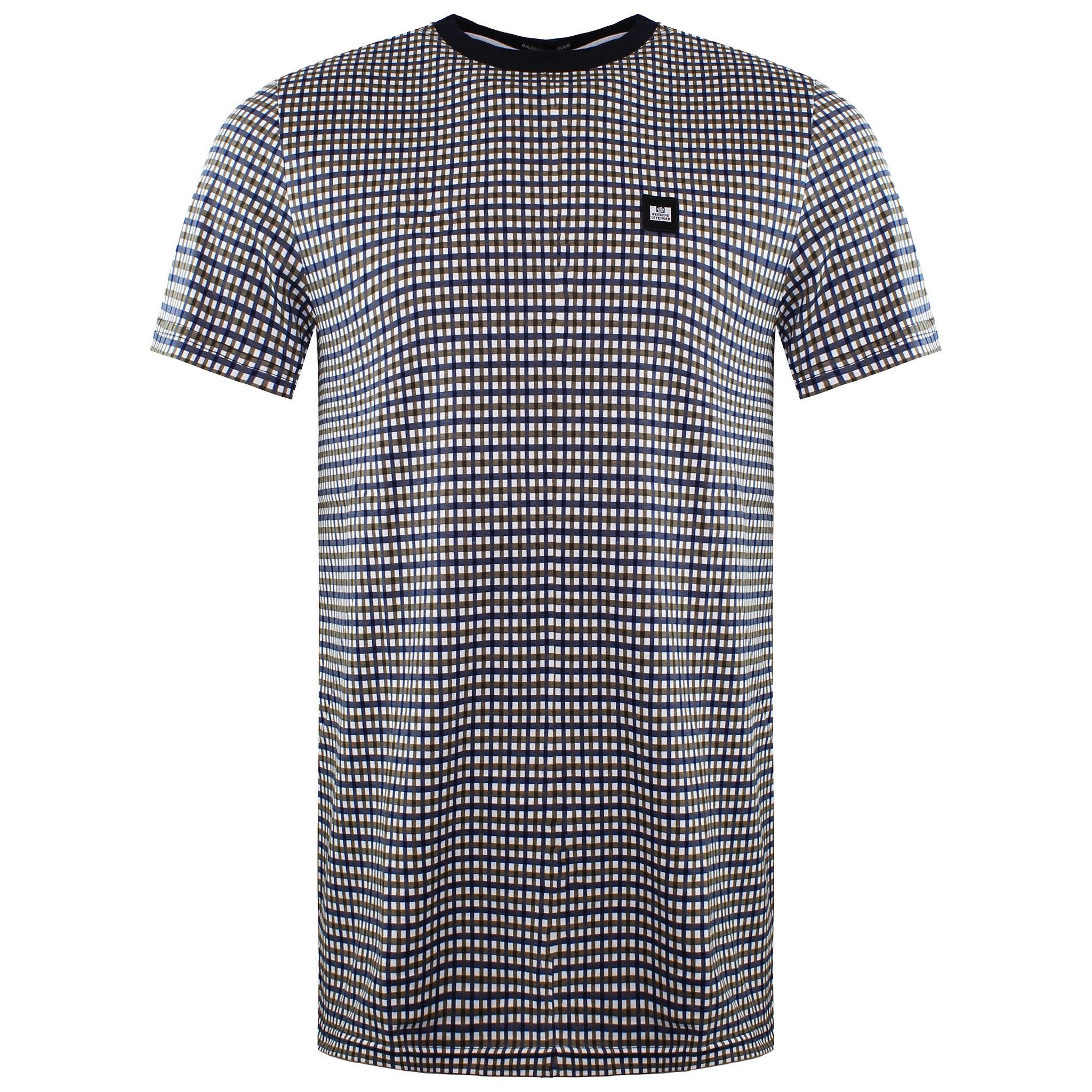 Weekend Offender Calvados Ave Herren Kariertes T-Shirt