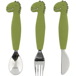 Trixie Baby, Kindergeschirr + Kinderbesteck, Dino