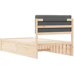 vidaXL, Bett, Holzbett (100 x 200 cm)