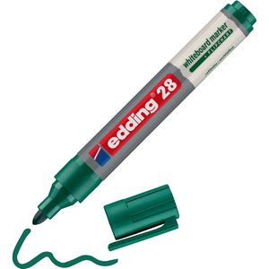 Edding Whiteboardmarker 28, grün, Rundspitze, Strichbreite 1,5-3 mm, abwischbar