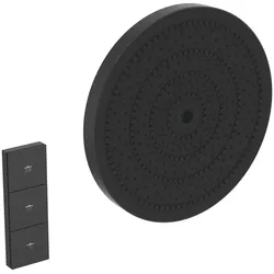 Ideal Standard Regenbrause Idealrain Solos Silk Black, 300 mm, 3-Funktion (Regen, sanfter Regen, Massage), Kugelgelenk, EasyClean, G1/2 Anschluss
