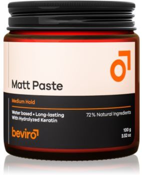 Beviro Matt Paste Medium Hold pasta para cabelo Matt 100 ml. Matt Paste Medium Hold
