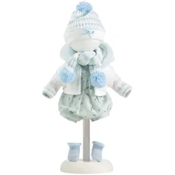 Llorens - Puppen-Kleiderset - blau weiss, 38cm