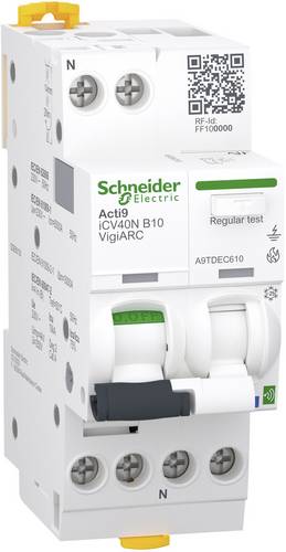 Schneider Electric A9TDEC610 Fehlerlichtbogen-Schutzeinrichtung 2polig 0.03A