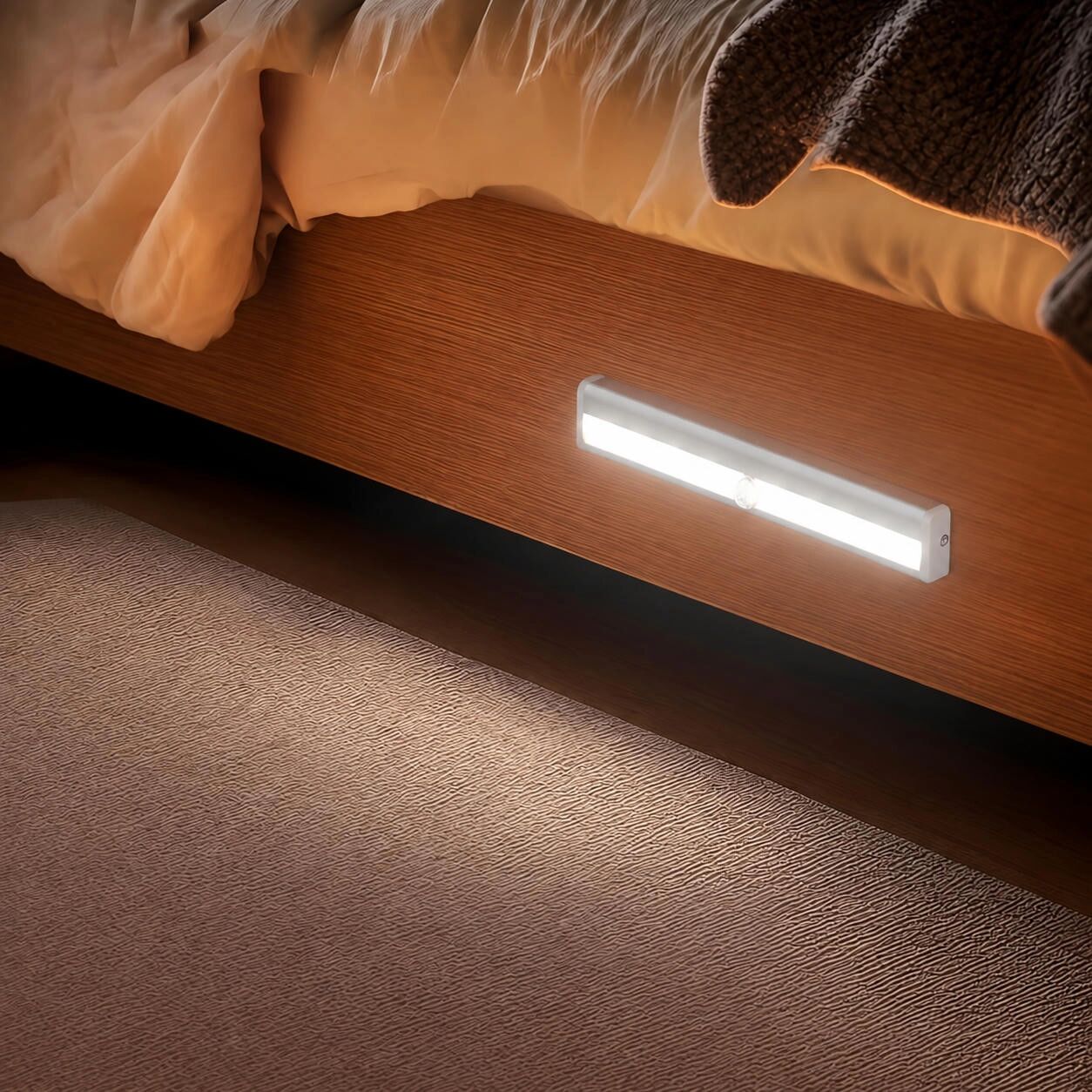 INF LED-Leistenlicht mit Bewegungssensor, Warmweiß, Magnetmontage und automatischer Aktivierung