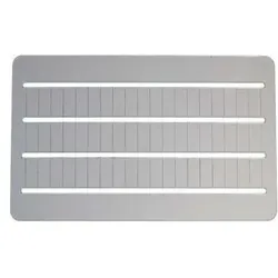 RS PRO Markierungskarte mit Streifen für Durchführungsklemmenblock, Elektronikzubehör + Gehäuse, Weiss