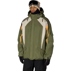 686 2003 ATOM Jacke 2027 fatigue green colorblock - L