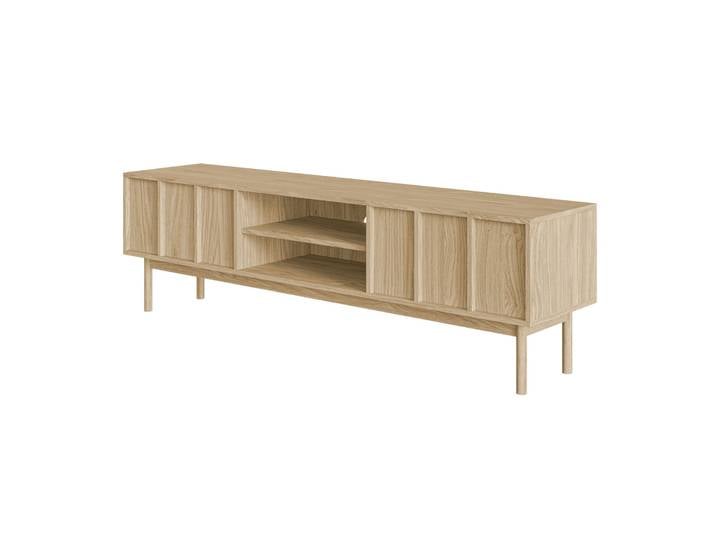 TV-Schrank Neksto mit zwei Schubladen 170 cm geölte Eiche