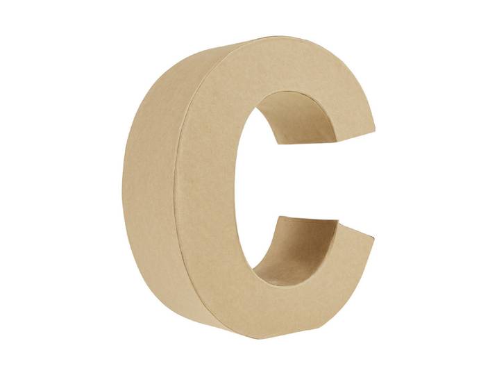 Glorex Karton-Buchstabe C 17.5 × 15 × 5.5 cm