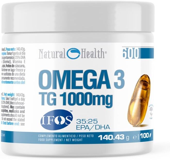 Natural Health Omega 3 Tg 1000Mg 35:25 Epa/Dha 100 Perlas
