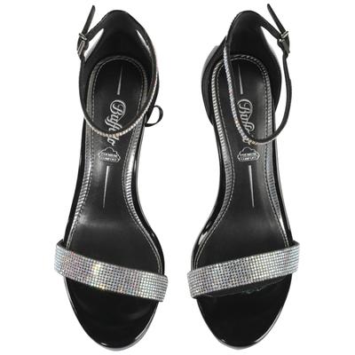 High-Heel-Pumps BUFFALO "Buffalo Buffalo Monroe 2 - Vegan Paten", Damen, Gr. 36, schwarz (schwarz, mermaid), Kunstfaser, unifarben, Schuhe