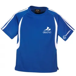 Discho Tennis T-Shirt Fancy - blau/weiss M