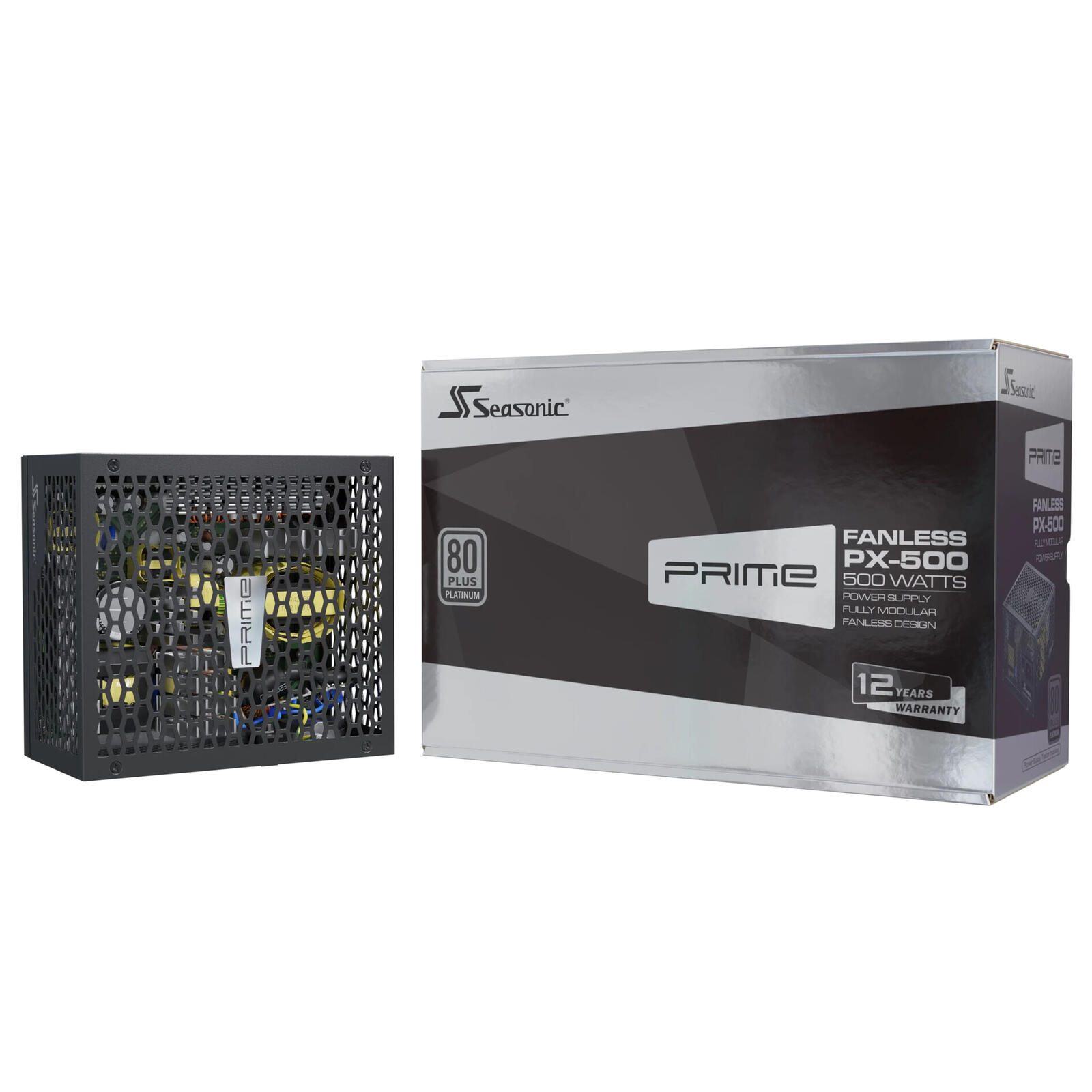 Seasonic Netzteil PRIME PX 500 ATX 2.4 lüfterlos full-modular 500W 80+ Platinum schwarz PRIME-PX-500