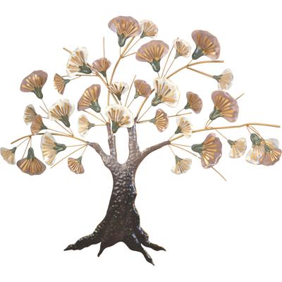 Wanddekoobjekt "Wanddekoration", braun, B:107cm H:87cm T:6cm, Metall, HOFMANN LIVING AND MORE, Wanddekoobjekte, Baum aus Metall