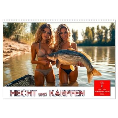 Hecht und Karpfen (Wandkalender 2026 DIN A2 quer), CALVENDO Monatskalender