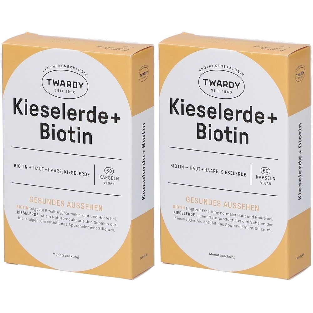 Kieselerde+Biotin Kapseln vegan 2x 2x60 St