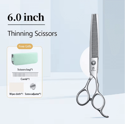 Inspire Picks Fenice Professional Pet Grooming Shears Set For Dogs & Cats 6.0thinning