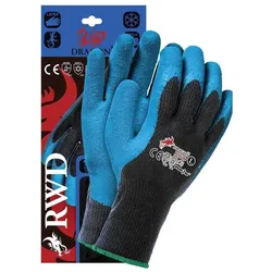 RAW, Schutzhandschuhe, Reis RWDXXL Dragon Schutzhandschuhe, Schwarz-Blau, XXL Grösse, 6 Stück (XXL)