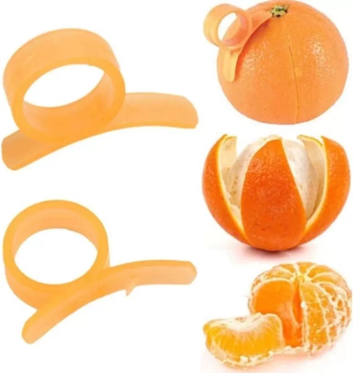 INF Éplucheur d'Oranges en Forme d'Escargot - Lot de 10, Outil Créatif pour Agrumes