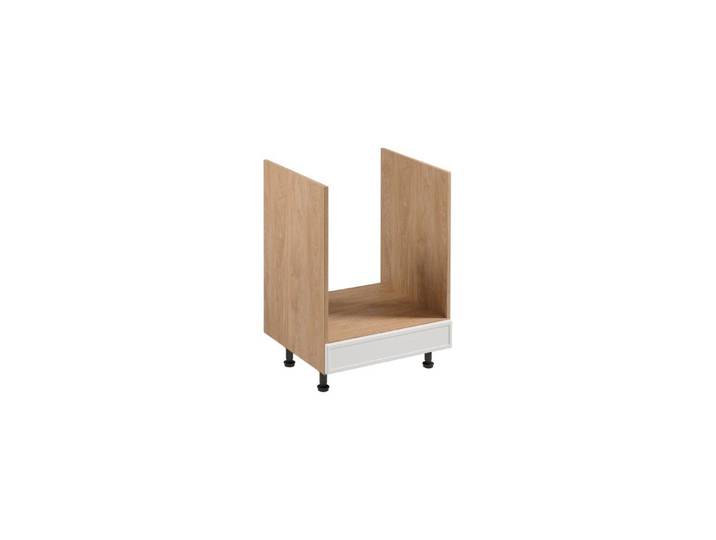 ROYAL24_MARKT Herdumbauschrank - Ausgezeichnetes Design für eine elegante Küche (Küche Herdumbauschrank, 1-St., Premium -Sorento Weiß Sonoma Eiche -D60ZK) Luxus – Edel – Zeitlos.