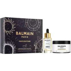 Balmain, Beauty Geschenkset, Professionnel Set: Overnight, Botanical Oils, Hair Serum, Repairing, 30 ml + Moisturizing (Haarpflege Set)