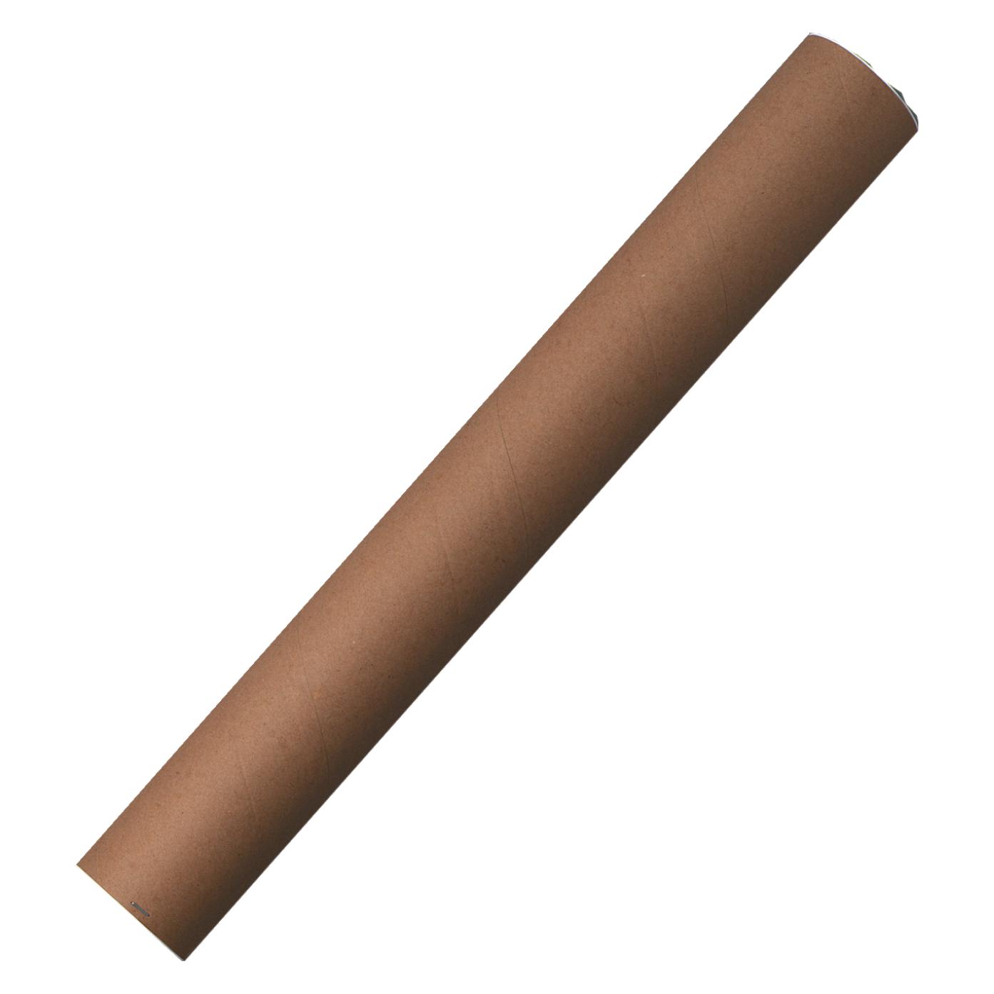 Herlitz Versandrohr, Aussenmass: 630 x 80 mm, Karton, braun an jeder Seite ein weisser PE-Deckel (798637)