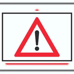 HB-Druck Achtung Schild Symbol A4 (210x297mm)