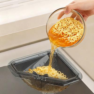 Friendly Fresh Finds Anti leak Sink Drain Basket Filter Strainer Quick Drainage & Magnetic Badge Holder For Kitchen Sinks yellow
