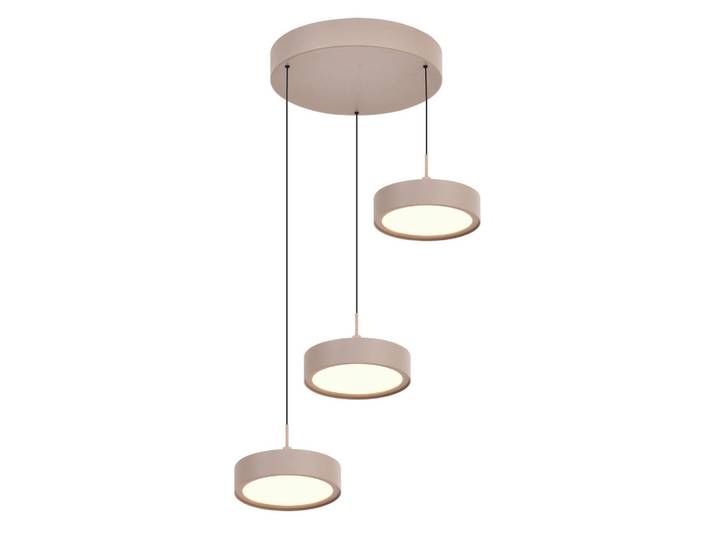 Led-Hängeleuchte Valensole, Sandfarben, Metall, 42.5x150x42.5 cm, RoHS, Lampen & Leuchten, Innenbeleuchtung, Hängeleuchten, Pendelleuchten