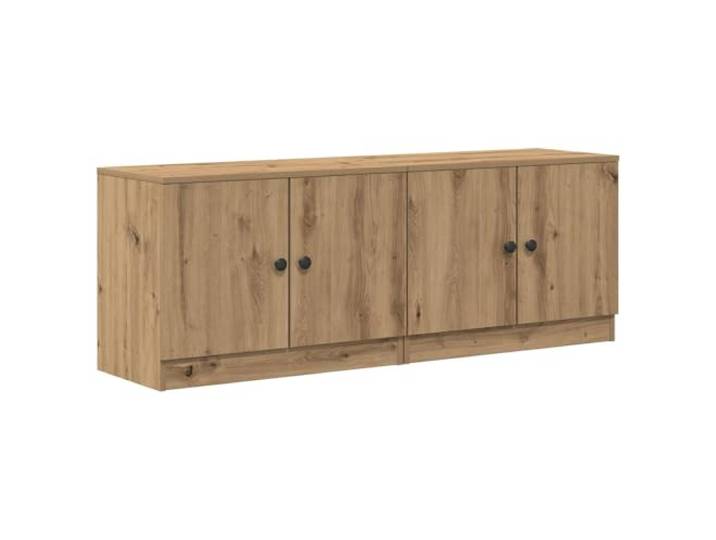 PUGYNBK Schrank für Hochbett, 2 Stück, Eiche, handwerklich Robustes Holz, Türen mit Griffen, geringe Höhe, vielseitig einsetzbar, einfache Reinigung