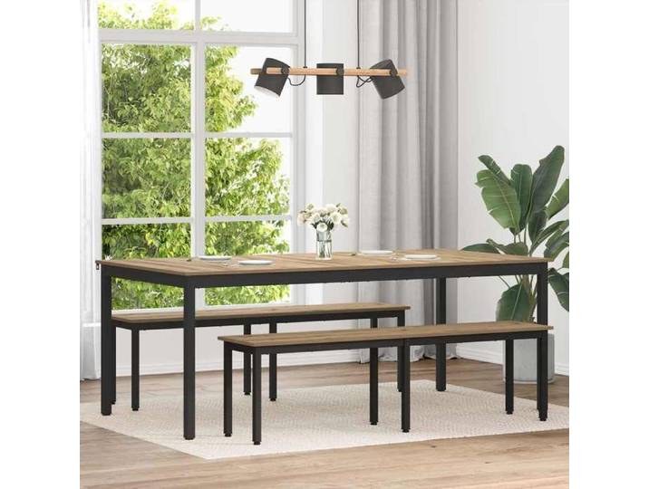 Table de repas moderne Table à Dîner Vendu seul Bois d'ingénierie 200x100x75 cm T18