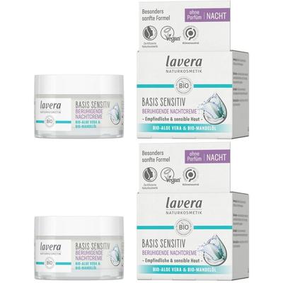 Lavera basis sensitiv beruhigende Nachtcreme 2x 2x50 ml