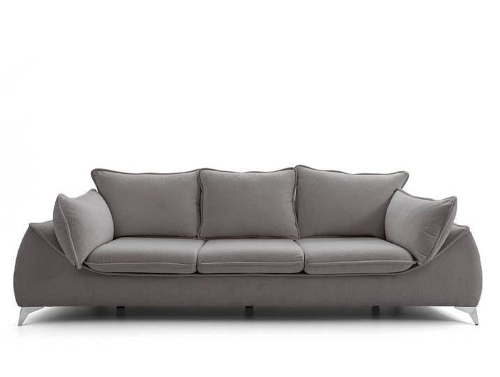 Muffo Sofa Melani, Lose Rückenkissen, keine Schlaffunktion, Modernes Design, angenehmes und weiches Material