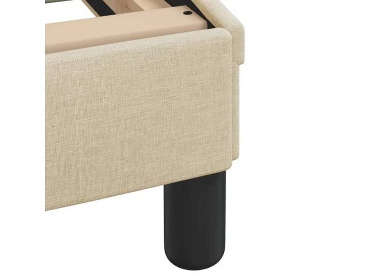 Cadre de lit - MOTHINESSTO - DX13109 - Crème - 140x190 cm - Tissu durable