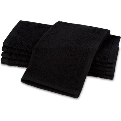 Seiftuch ROSS "Vita 4004", schwarz, B:30cm L:30cm, Frottier, Handtücher