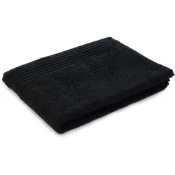 Duschtuch HAMBURG schwarz (BL 70x140 cm) - schwarz - BL 70x140 cm