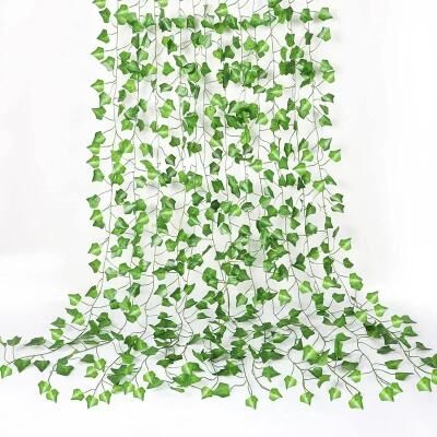 Uplifted Finds Botanical Ivy Creeper   Silk Foliage Evergreen Garland   Executive Balcony & Modern Sanctuary Decor grape Leaves 36 Pcs