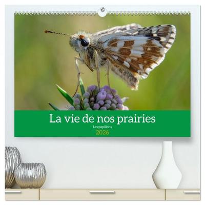 La vie de nos prairie, les papillons (Calendrier mural 2026 DIN A2 vertical) calendrier de bureau