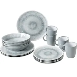 Brunner Pearl Geschirr-Set 16-tlg. grau für 4 Personen