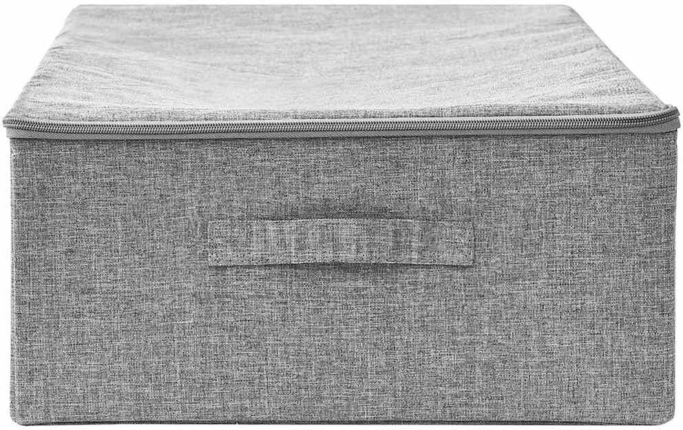 vidaXL Boîte de rangement Tissu 70x40x18 cm Gris