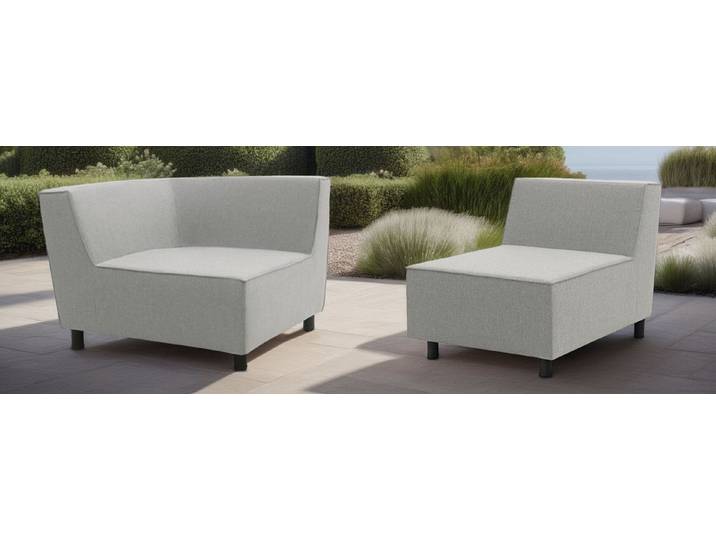DOMO collection Sofaelement Sonna, individuell zusammenstellbar, Einzelelemente für Terrasse, Garten und Balkon, speziell für Outdoor